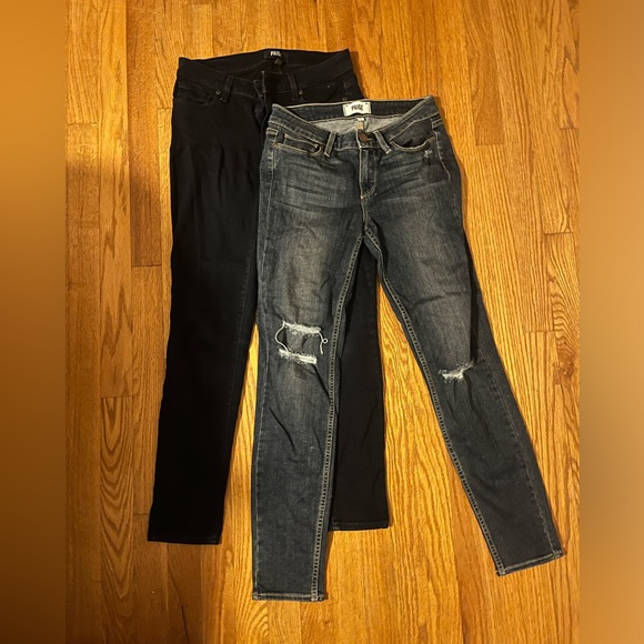 Lot of 2 Paige Jeans Verdugo Ankle Skinny Jeans 27 - Picture 1 of 6